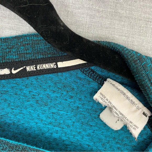 Nike Running Long Sleeve Top Dri Fit Teal Color Size Large - Picture 8 of 8